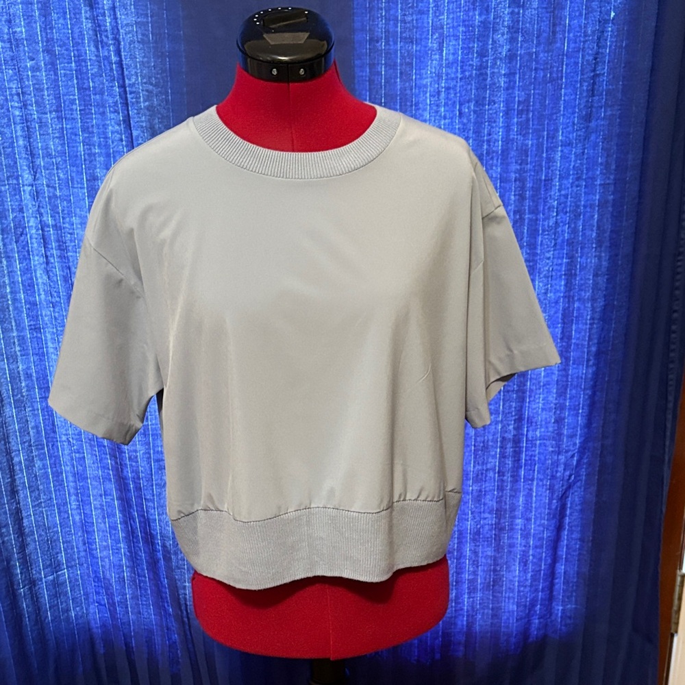 Athleta Light Blue Short Sleeve Top